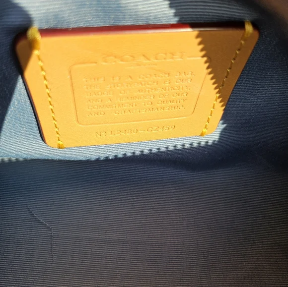 NWT Coach NOLITA DenimSignature Barrel Bag - Picture 10 of 12